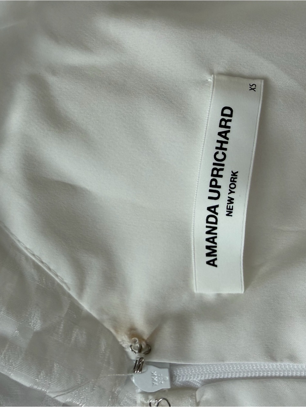 Amanda Uprichard White One-Shoulder Ruffle Mini - Picture 7 of 8